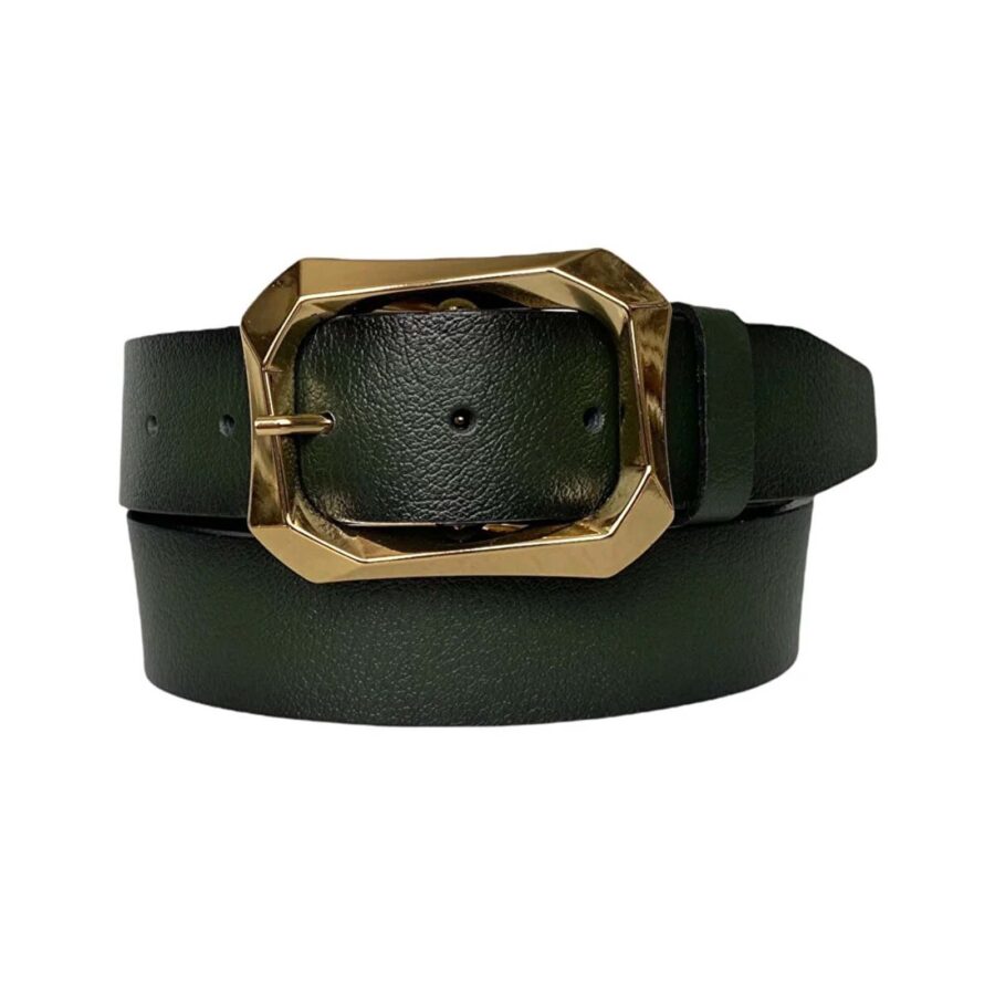 green belt for women with gold buckle 1 1 2 inch wide AN BYN 08 11