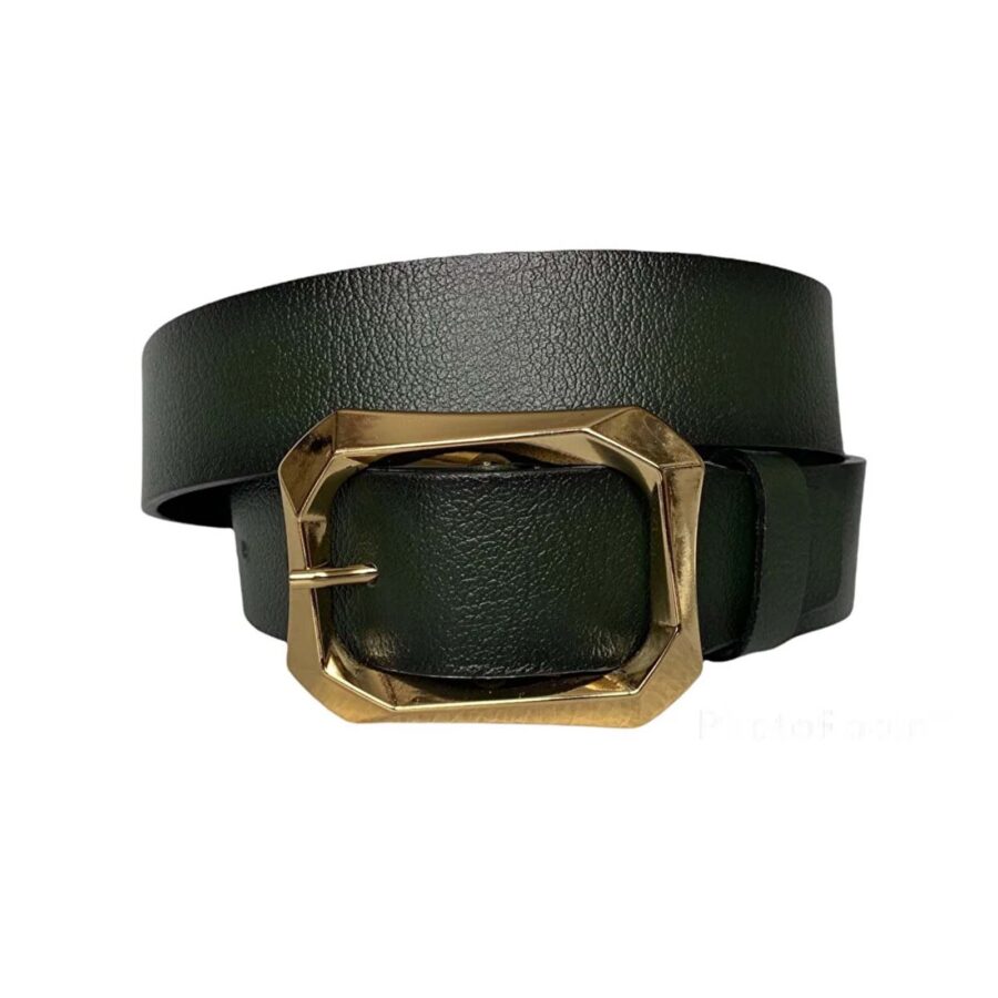 green belt for women with gold buckle 1 1 2 inch wide AN BYN 08 12