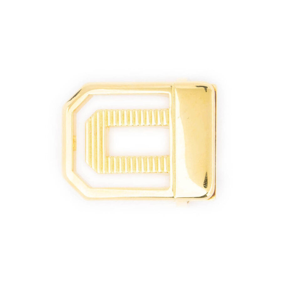 italian gold belt buckle removable small 2