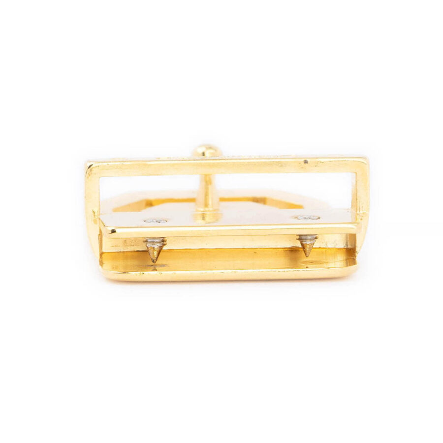 italian gold belt buckle removable small 4