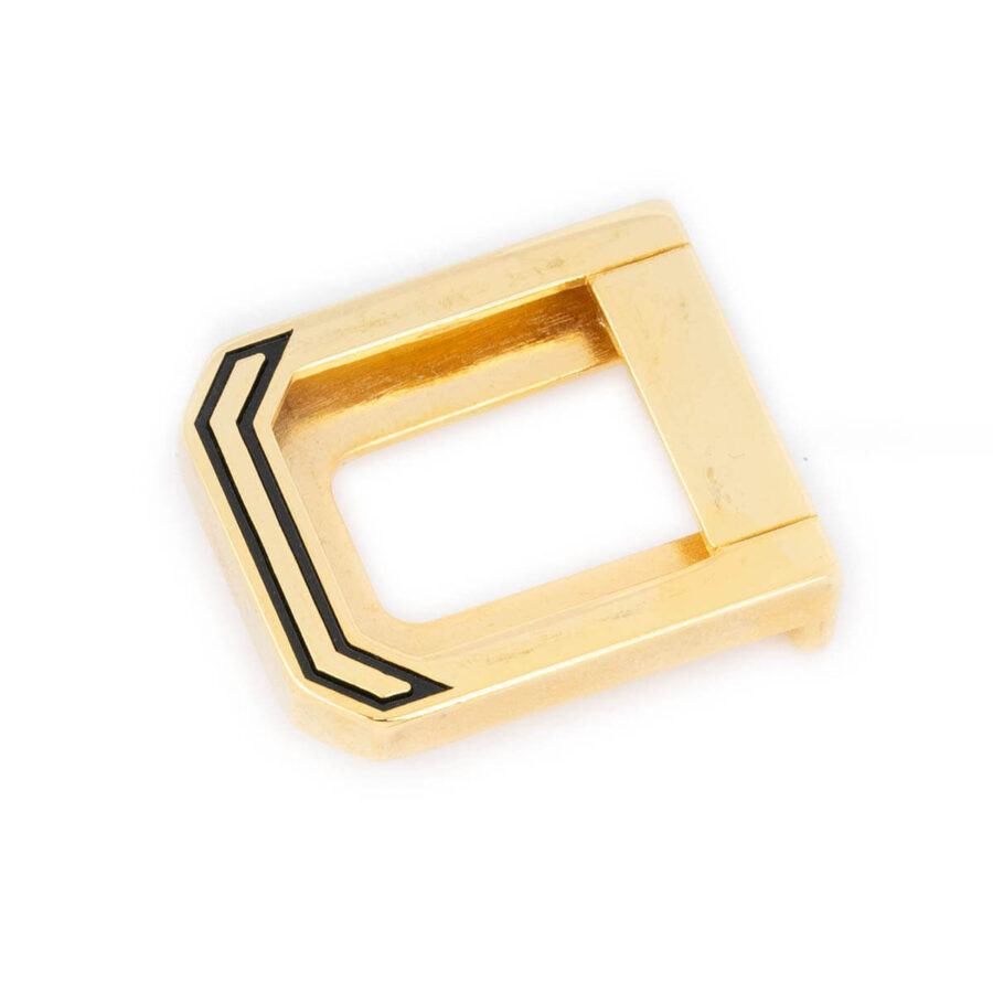 italian golden belt buckle removable with black lines 1 SCRGOL30BLCTZEV USD19