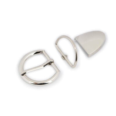 lady belt buckle 3 piece set nickel silver 1 THIN30PC3NICALI USD9