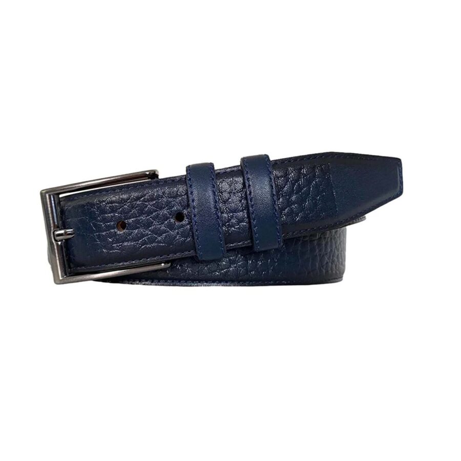 mens belt for chinos dark blue real leather arizona dksli kla 13