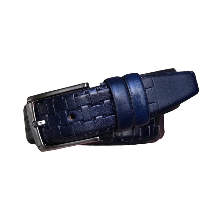 mens belt for suit dark blue woven texture 2li 111 113 1 copy