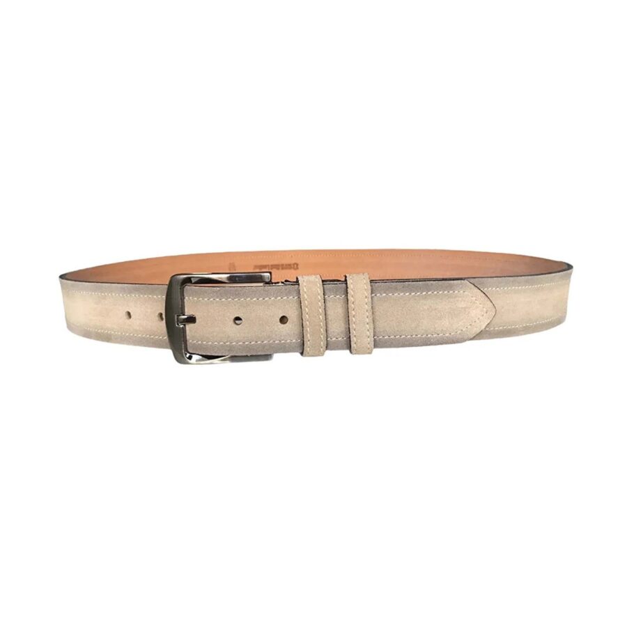 mesn taupe suede belt for jeans 4 0 cm wide Suet deri 4CM 3