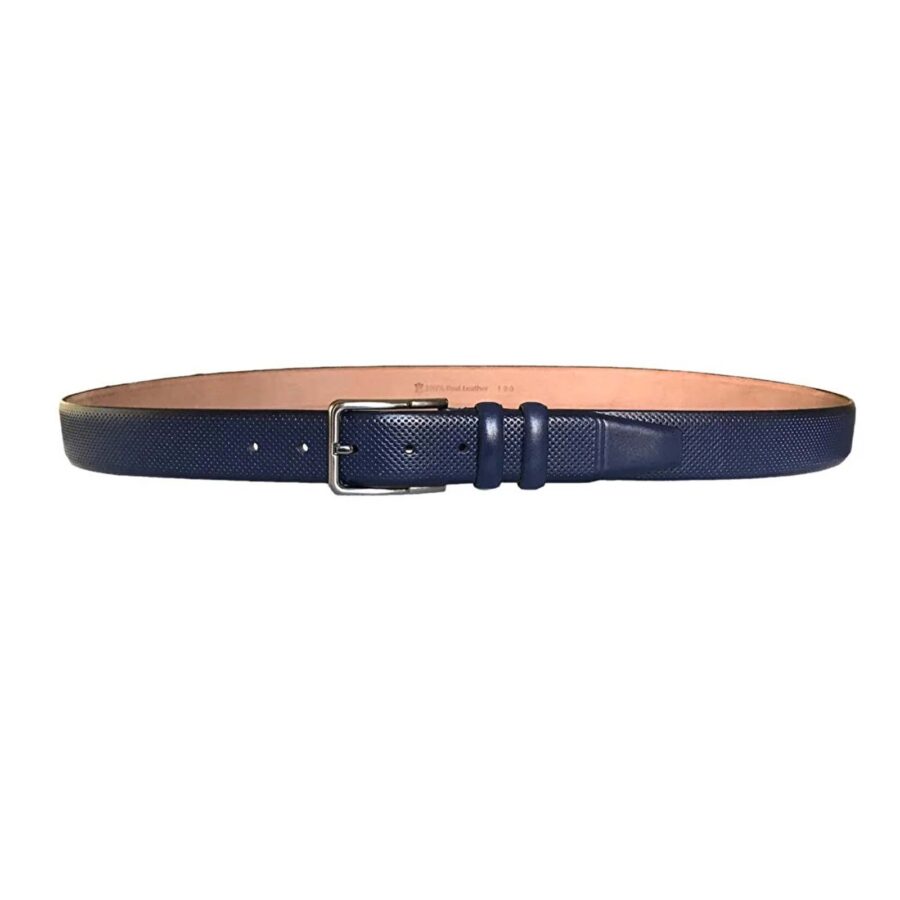 navy blue dressing belts for men dotted pattern 2li 115 117 5