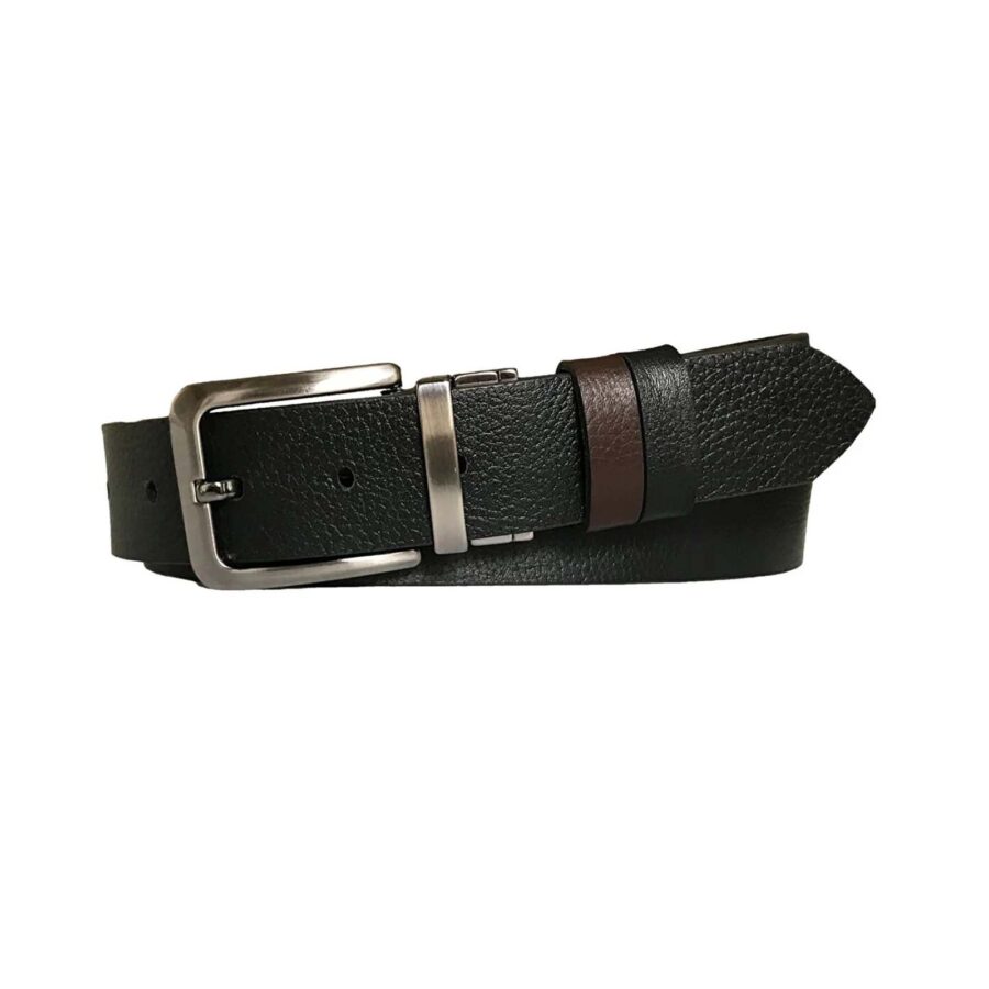 quality mens belt reversible black dark brown 4 0 cm DK CIFT DUZ SI KOKA 1