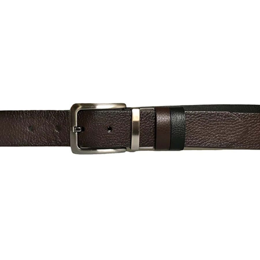 quality mens belt reversible black dark brown 4 0 cm DK CIFT DUZ SI KOKA 4