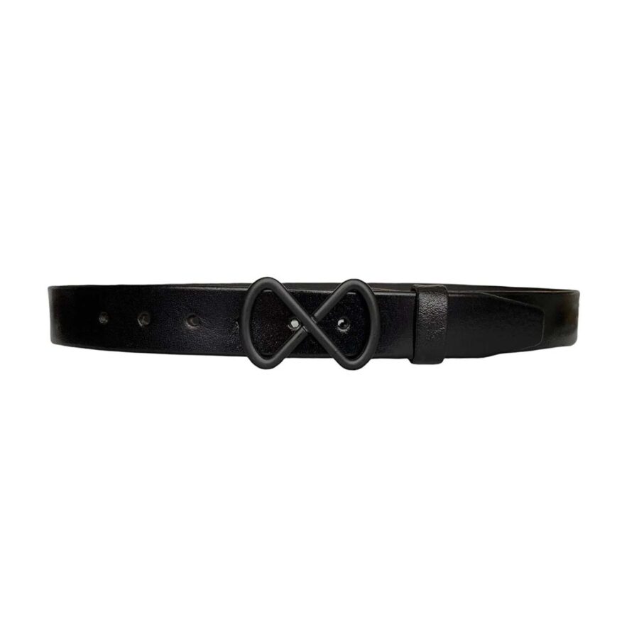 stylish lady belt ladies belt black infinity buckle black leather an byn 43 5