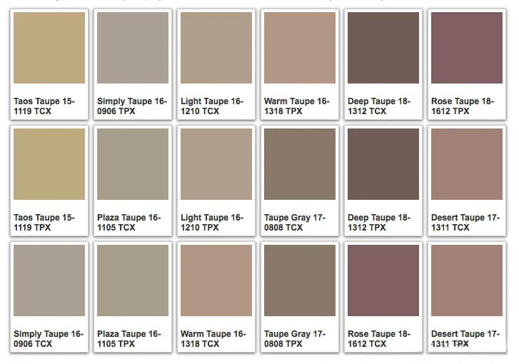 taupe color palette