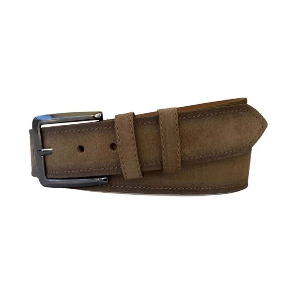 taupe suede belt for jeans thick wide 4 0 cm 2li Suet deri 4CM 1