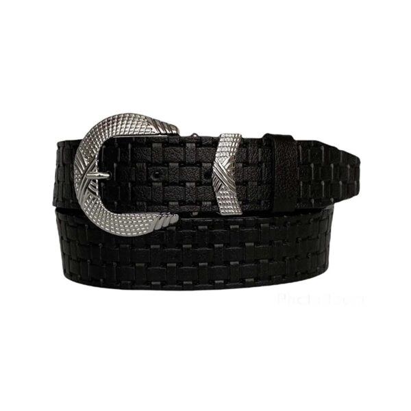 western belts for ladies black leather an byn 63 21