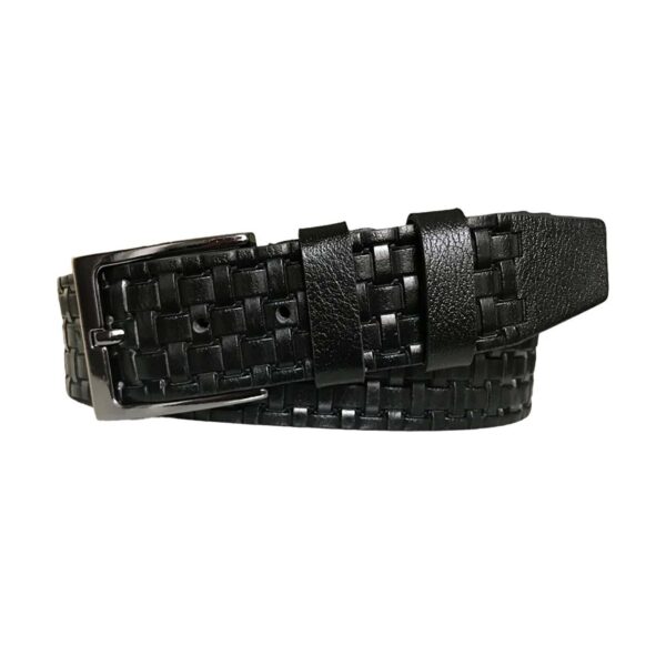 wide black belt for jeans woven texture 2li 119 120 1 copy 2