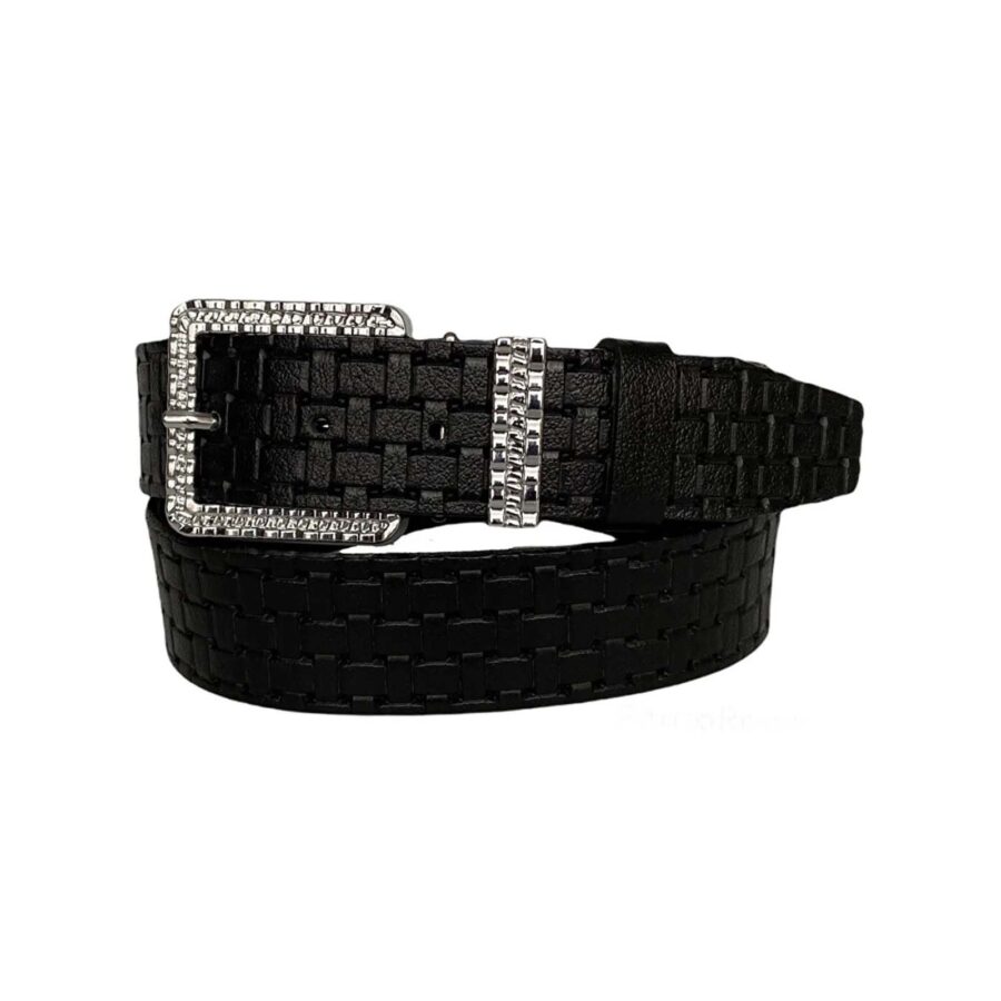 womens belts for denim designer buckle black leather an byn 62 11