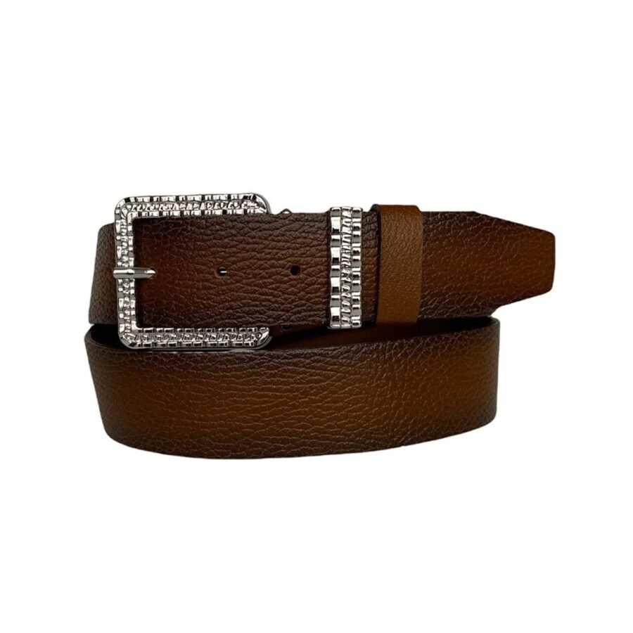 womens belts for denim designer buckle brown calfskin an byn 62 1