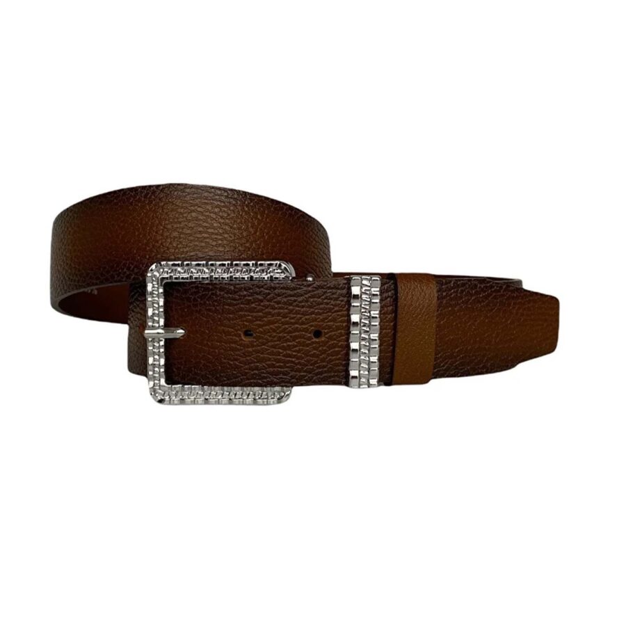 womens belts for denim designer buckle brown calfskin an byn 62 2
