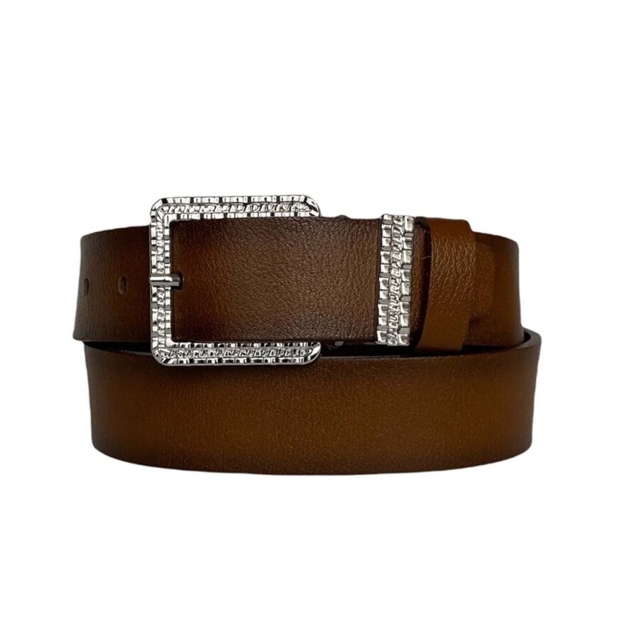 womens belts for denim designer buckle brown calfskin an byn 62 5
