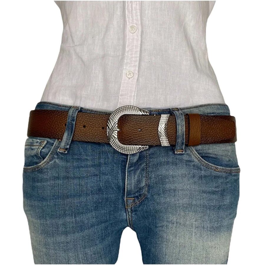 womens cowboy belts brown leather an byn 63 20