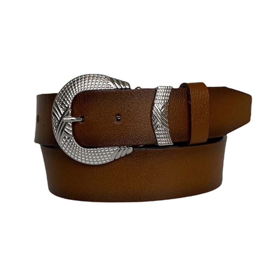 womens cowboy belts brown leather an byn 63 4