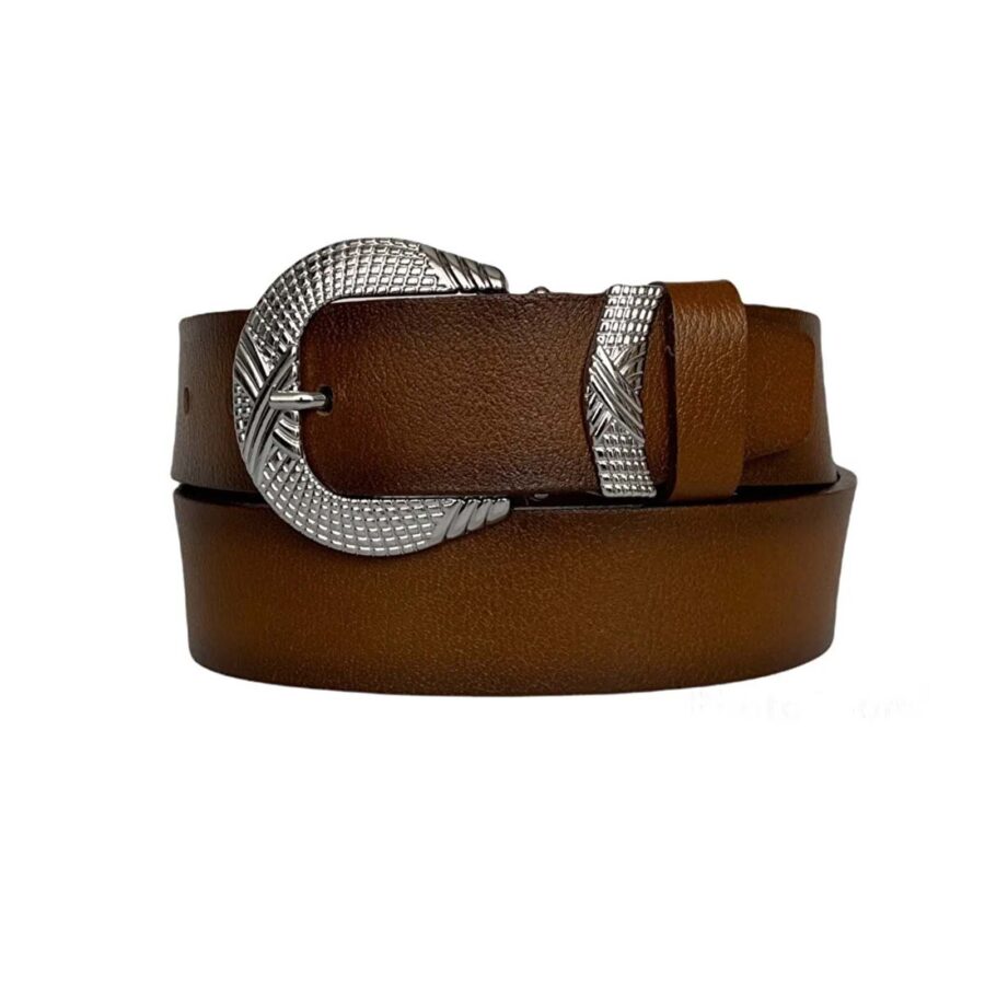 womens cowboy belts brown leather an byn 63 5