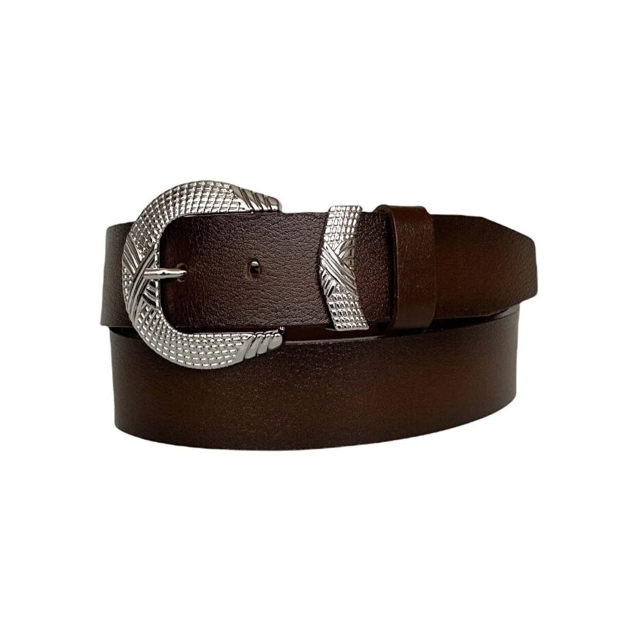 womens cowboy belts dark brown leather an byn 63 10
