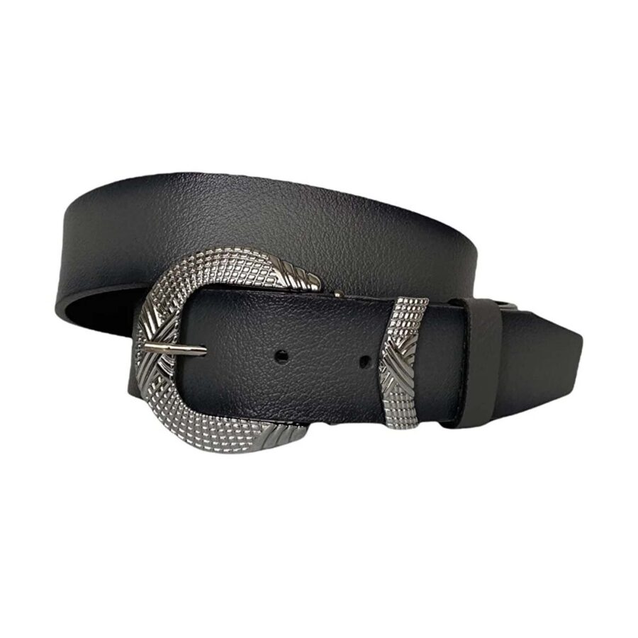 womens cowboy belts gray leather an byn 63 25