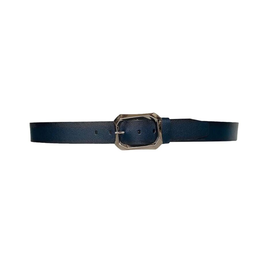 womens dark blue belt for jean wide thick 1 1 2 inch AN BYN 07 20