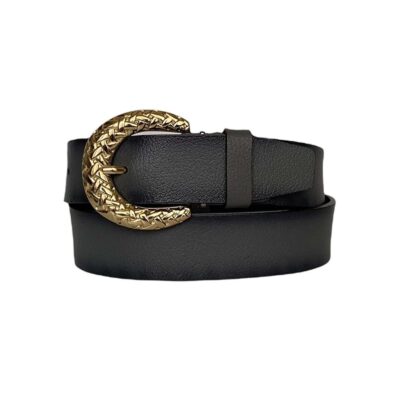 womens jeans belt gray genuine leather AN BYN 24 18