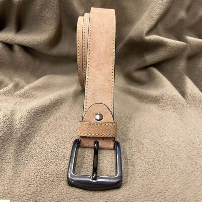 Beige Suede Belt Casual Wide Leather 4 0 cm 01 20032024 ATLCA40OLLE