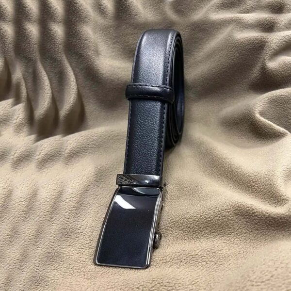 Black Ratchet Belt For Gents Genuine Leather 3 5 cm 07 20032024 ATLCA35OLLE