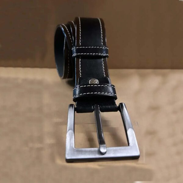 Buffalo Belt For Denim Black Brown Leather 4 0 cm 13 20032024 ATLCA40OLLE