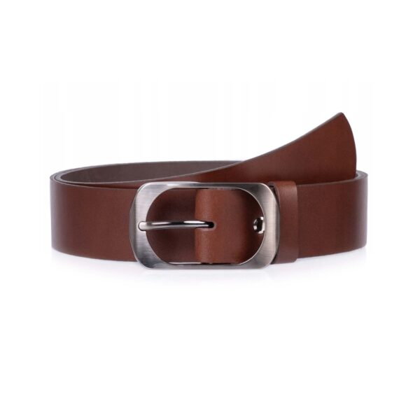 Dark Brown Womens Leather Belt Wide 4 0 cm 1 04 28032024SEPH