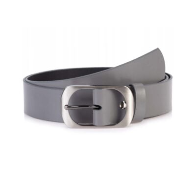 Light Gray Womens Belt For Jeans Genuine Leather 4 0 cm 1 09 28032024SEPH