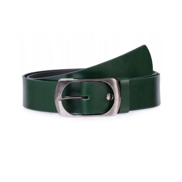 Womens Dark Green Belt For Jeans Real Leather 1 22 28032024SEPH