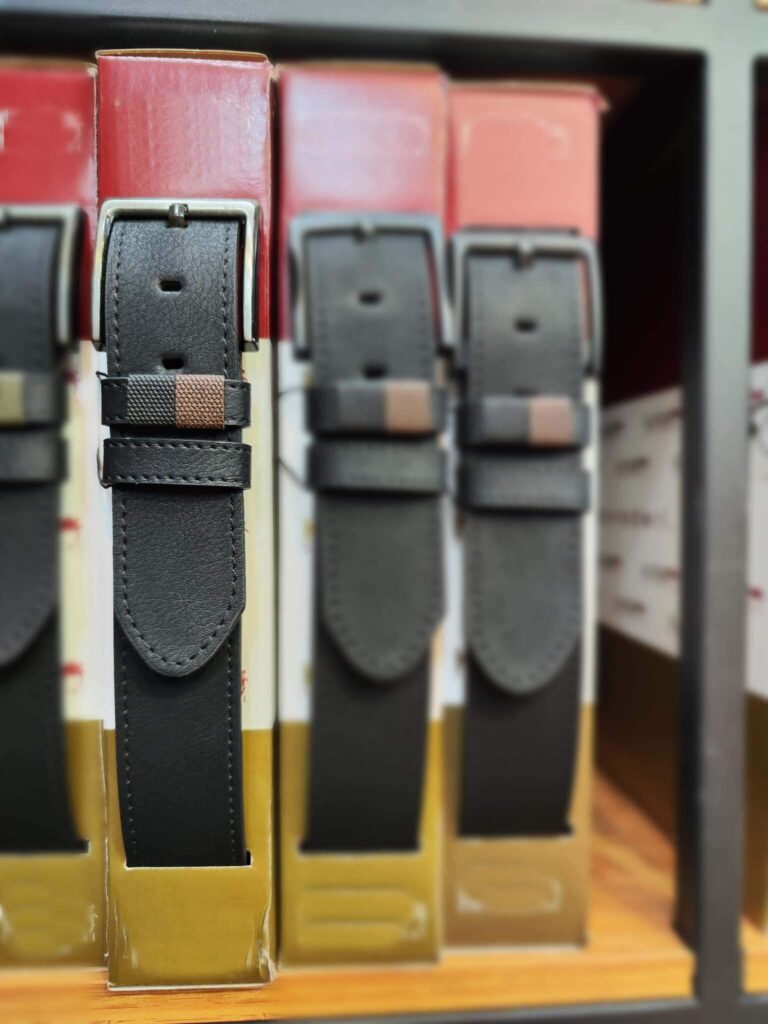 Buy Trendy Mens Belt Black With Brown Buffalo Leather ...