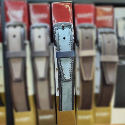 unique mens belt for jeans light blue calf leather 08 140324JEAN40KASV