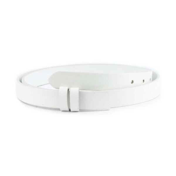 1 inch White Buffalo Leather Belt Strap Replacement 1 BUF25CUTLIVIZ USD 49