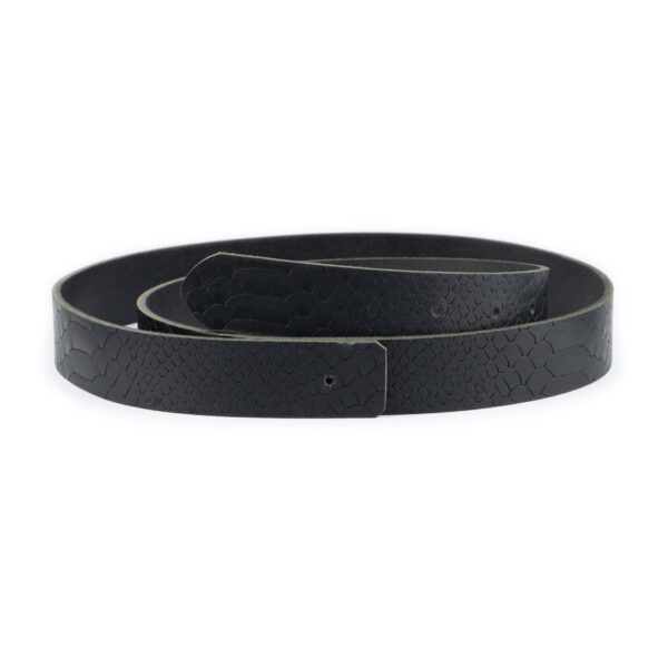 black leather strap for belt croco emboss 4 0 cm 1 CROBLA40HOLLDR usd55