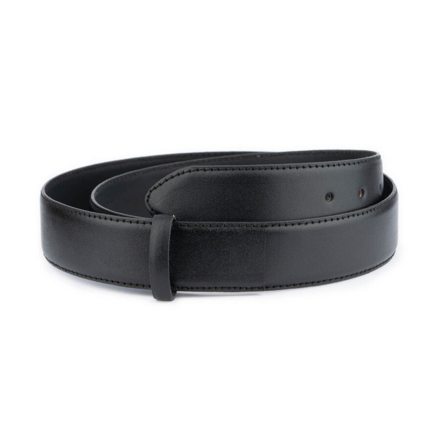 black leather strap for mens belt 4 0 cm adjustable 1 BLACSTIT38CUTSARD 65usd
