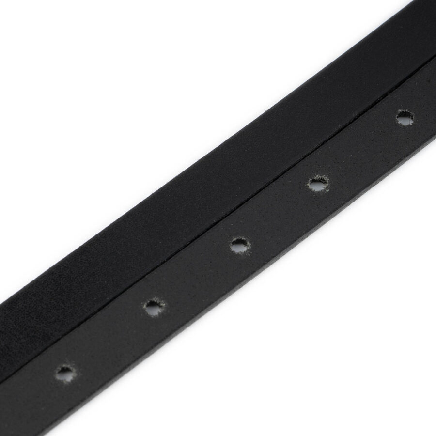 black skinny belt strap replacement leather 1 5 cm 2