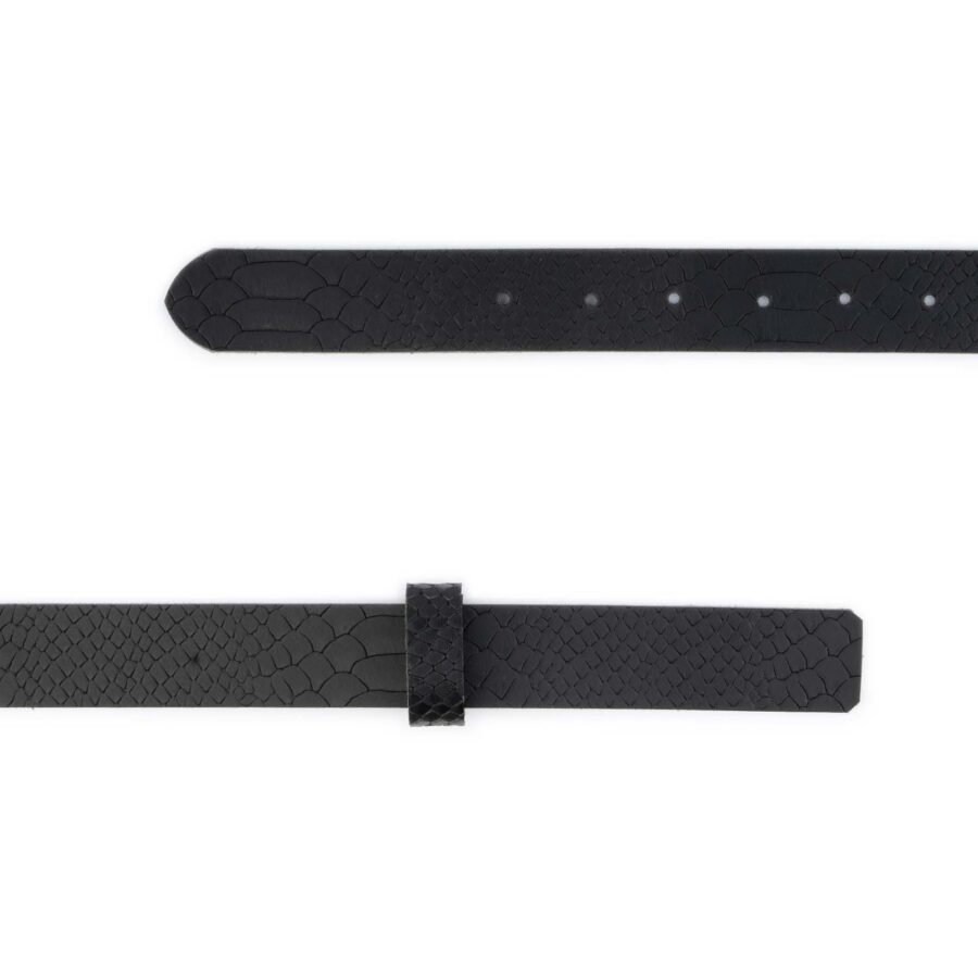 croco leather replacement belt strap for buckles 3 0 cm 3