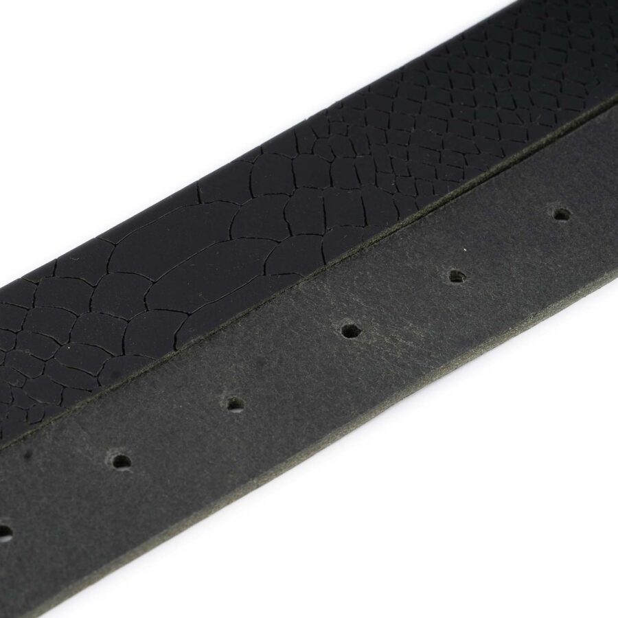 croco leather replacement belt strap for buckles 4 0 cm 4