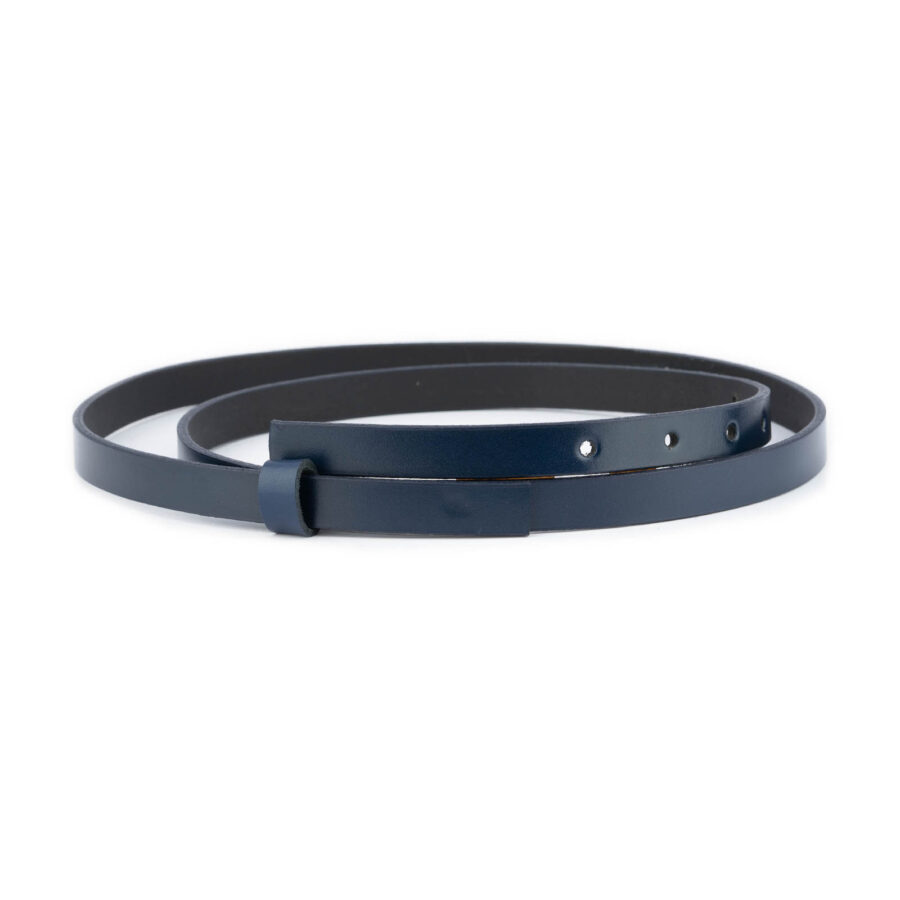 dark blue skinny belt strap replacement leather 1 5 cm 1 DARKBLUE15CUTGAL usd25