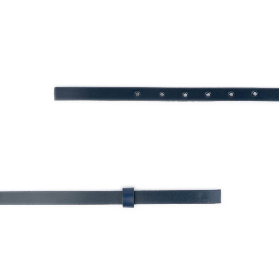 dark blue skinny belt strap replacement leather 1 5 cm 2