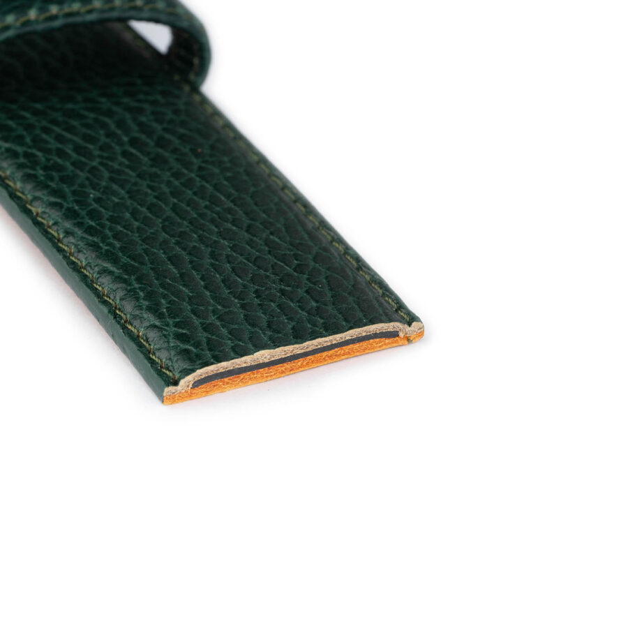 emerald green belt leather strap for buckles adjustable 3