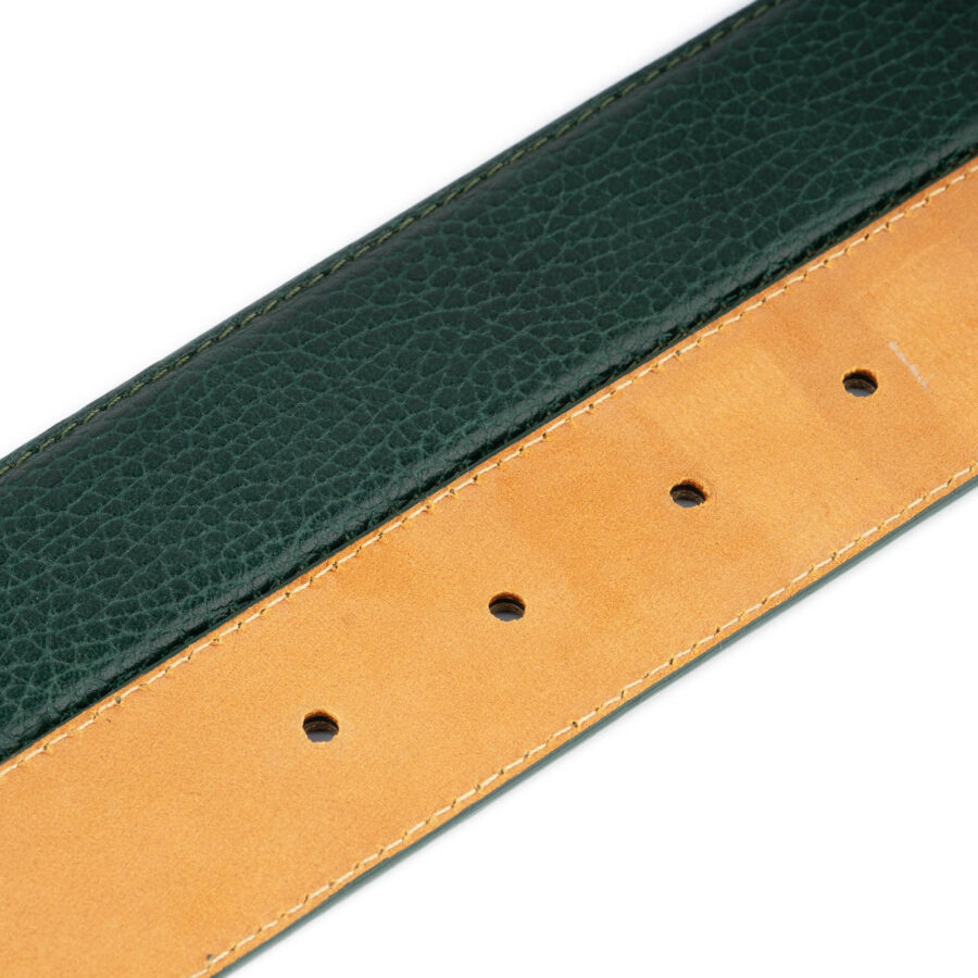 emerald green belt leather strap for buckles adjustable 4