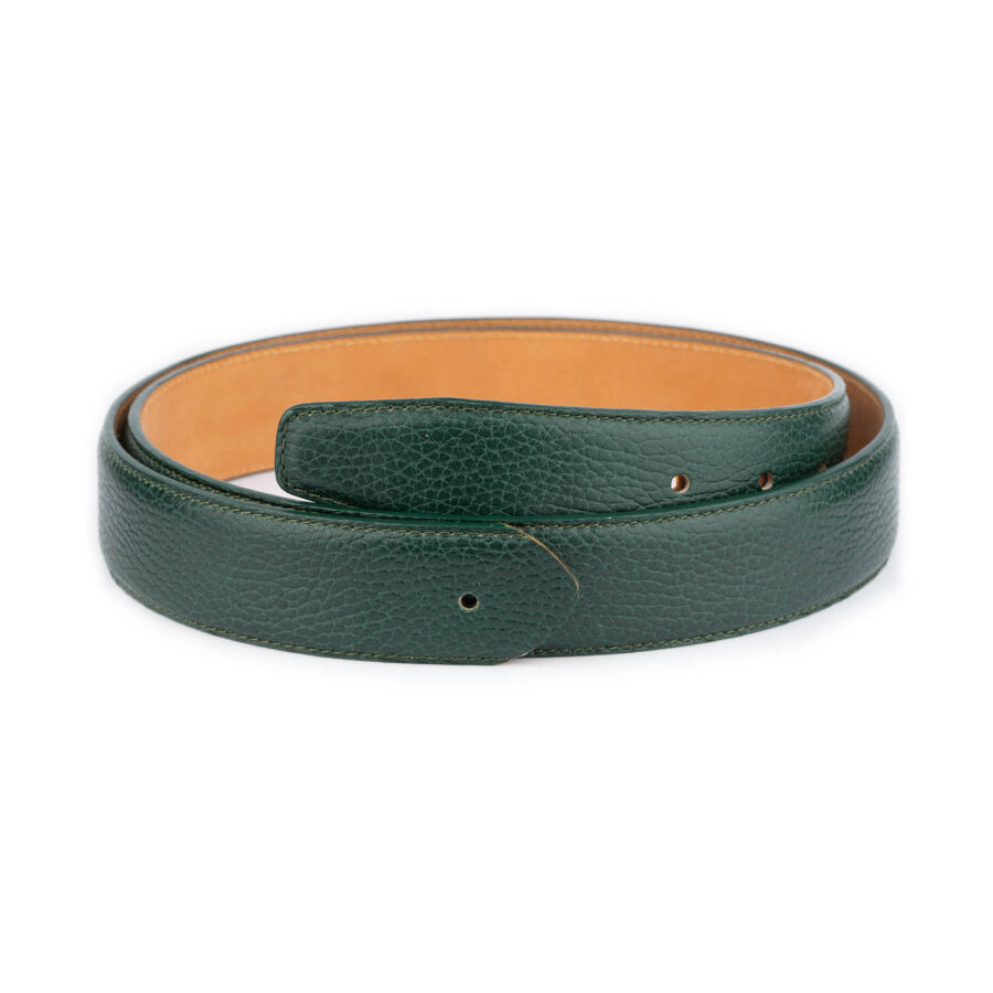 emerald green belt straps replacement leather for buckle 2
