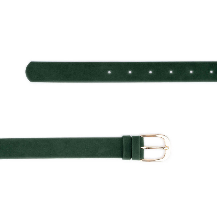 emerald green velvet belt for women 2