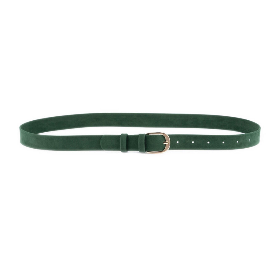 emerald green velvet belt for women 4