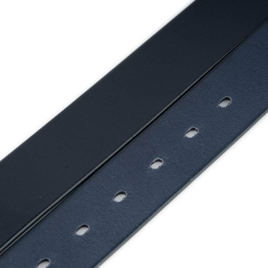 full grain belt straps for buckles mens dark blue replacement 4 0 cm 3